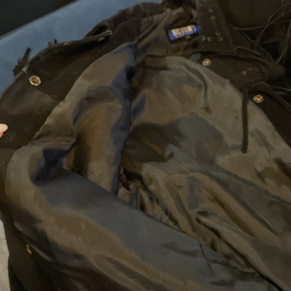 Vintage Jacket Size S Black Fringe by Beyond Leather - Picture 6 of 10